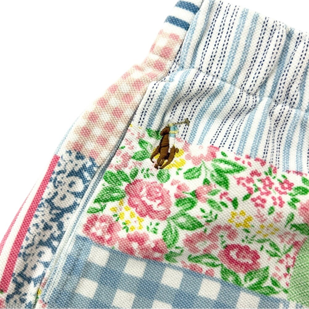 Polo Ralph Lauren Girls Shorts Pony Logo Patchwork Floral Stripe Gingham Size L - Picture 6 of 6